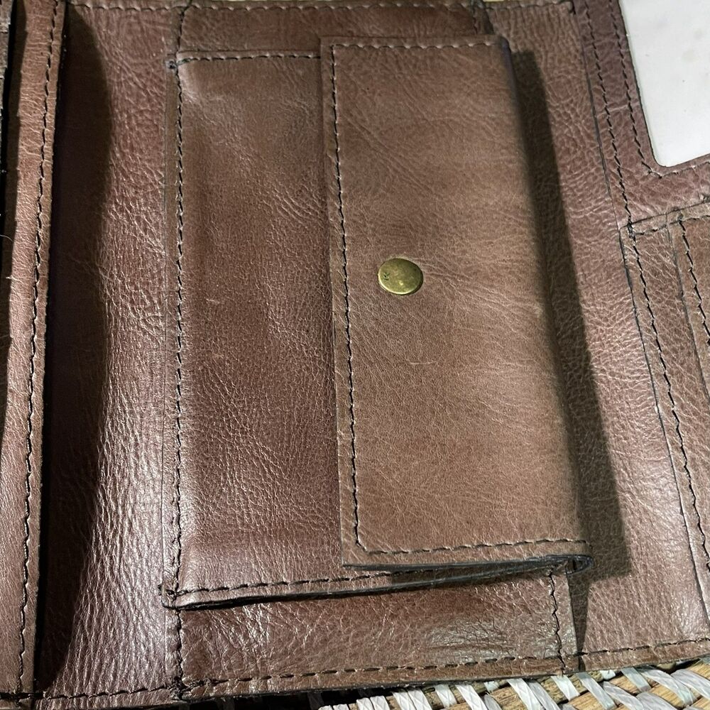 Patricia Nash Brown Basketweave Italian Leather T… - image 6